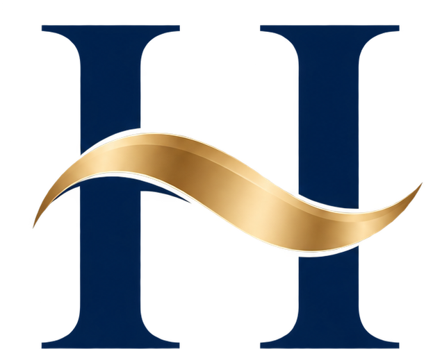 HAVERDORN H-Monogramm in Marineblau und Gold